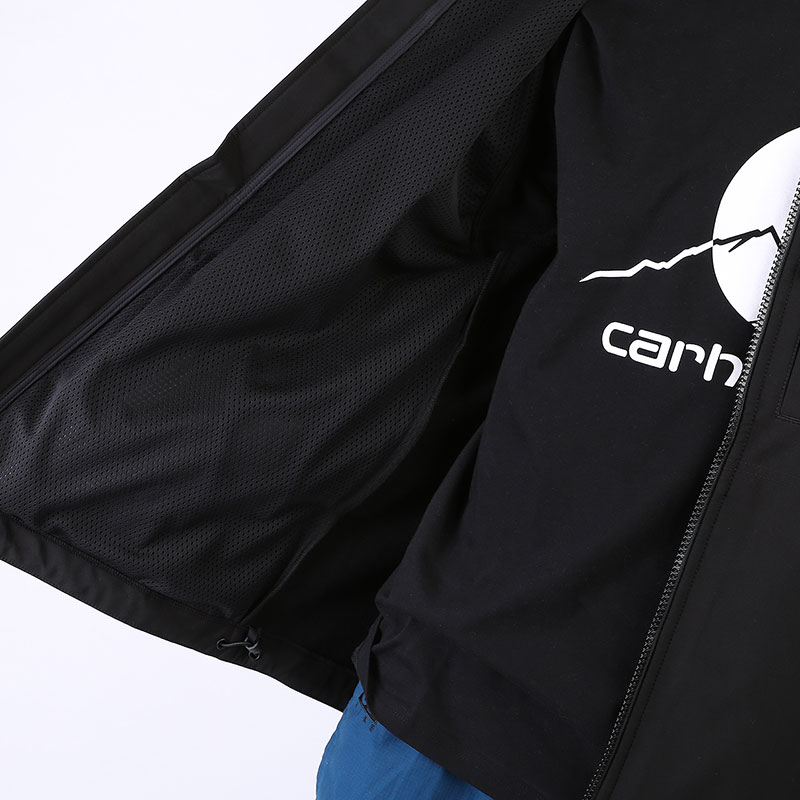 мужская черная куртка Carhartt WIP Softshell Jacket I026728-black - цена, описание, фото 6